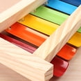 thumbnail image 3 of Piano de mano, instrumento Musical de madera colorido, juguete Montessori para niños Ehuebsd libre de BPA, 3 of 9
