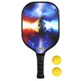 thumbnail image 1 of Ultralight Pickleball Racket and Ball Set Carbon Fiber Surface Pickleball Racket 1 Racket with 2 Balls, 1 of 6