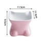 thumbnail image 2 of Ceramic Tall Leaning Cat Bowl Pet Bowl Cute Tall Bowl, 2 of 5