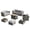 Gray, variant on XIZZI 10PCS Patio PE Rattan Outdoor Furniture Set w/ Rectangle Fire Pit,Black Cushion