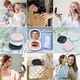 thumbnail image 5 of (Negro)Espejo de maquillaje de bolsillo con aumento, espejo compacto con LED recargable y regulable, regalo para niñas/mujeres, 5 of 5