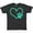 Vintage Black, variant on Inktastic Teal Heart with Paw Print T-Shirt