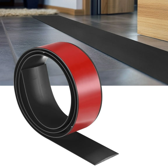 Floor Transition Strip Self Adhesive, 3.28FTx1.58Inch(1mx4cm) Flooring Transition Strip [Black]