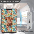 thumbnail image 5 of FUIALDOLG RV Door Window Shade Cover, Camper Sunshade Privacy Screen Window Cover, 17.3x26 inches，Travel Trailer Motorhome Sun Shade RV Accessories, Brown Highland Cow Floral, 5 of 7