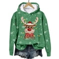 thumbnail image 3 of Futezty Women Christmas Sweatshirt Xmas Fleece Warm Vacation Tunic Sweater Shirt Graphic Pullover Top, 3 of 6