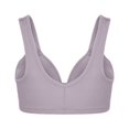 thumbnail image 3 of CHUANK Front-Closure Wireless Leisure Bra - Comfortable Plus Size Bras For Women Purple L, 3 of 9
