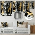 thumbnail image 4 of Designart "Golden Elegance Transcending Beauty IV" Modern Woman Metal Art Print, 4 of 5