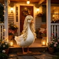 thumbnail image 6 of Pandiboks porch goose outfit 23in porch goose clothes Beige Nylon,Spandex Outdoors Yard Durable decoration Gifts for others, 6 of 6