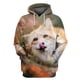 thumbnail image 2 of Sudadera con capucha de zorro animal para hombre y mujer, con estampado 3D, informal, de gran tamaño, estilo hip hop, Harajuku, para parejas, 2 of 5