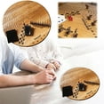 Scratched Horses Game Made From A Barrel Wooden Horse Racing Board Game