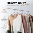 thumbnail image 5 of Lifetime Appliance Parts 200 Pack Velvet Hanger for Shirt Pants Dresses Skirts Suits Jackets - Slim Space Saving Design - Sturdy & Durable Design with Shoulder Grooves Hook - Ivory, 5 of 5