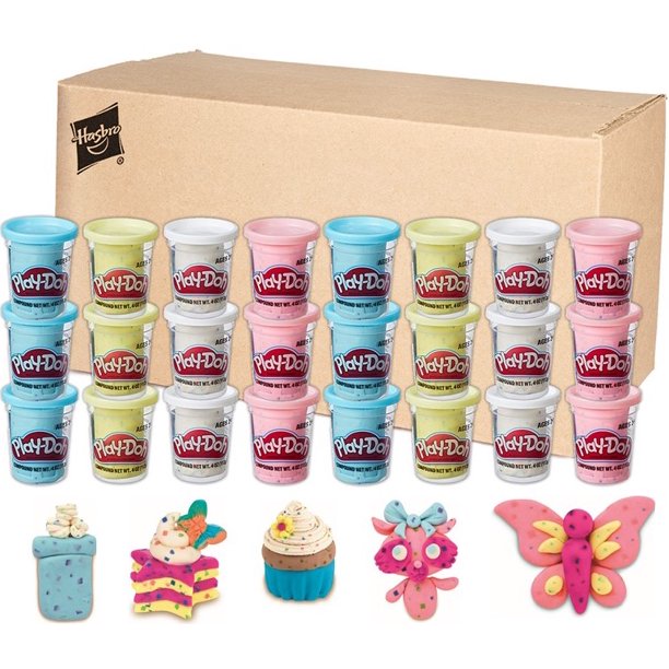 PlayDoh Confetti Compound 24Pack Bundle, 96 Ounces Modeling Compound