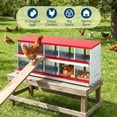 thumbnail image 7 of Lumiparty 10-Compartment Galvanized Steel Chicken Nesting Box with Rollaway Design, Red, 7 of 7