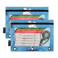 thumbnail image 5 of FORMRS 2 Pack Pencil Pouch for 3 Ring Binder with Clear Window Zipper Case, Ice Cream Cat, 5 of 6