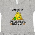 thumbnail image 4 of Inktastic Someone in Santa Barbara Loves Me Girls Toddler Dress, 4 of 5