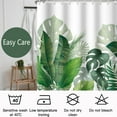 thumbnail image 6 of Green Shower Curtain Tropical Plant Botanical Summer Banana Monstera Leaf Nature Shower Curtains for Bathroom Waterproof Bath Curtain Decor 72 x 72 Inch, 6 of 6