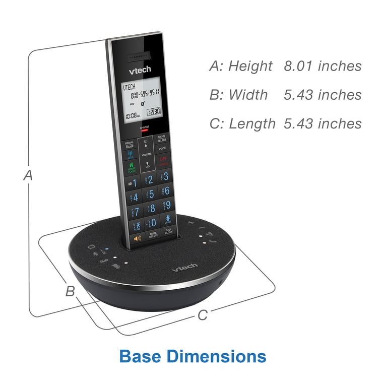 VT LS6381-2 2 Handset Connect to Cell with Answering System and