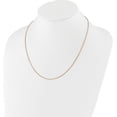 thumbnail image 3 of Avariah Diamonds Sterling Silver Rose Gold-plated Adjustable 1.3mm Box Chain - 22"- Made In Italy, 3 of 9