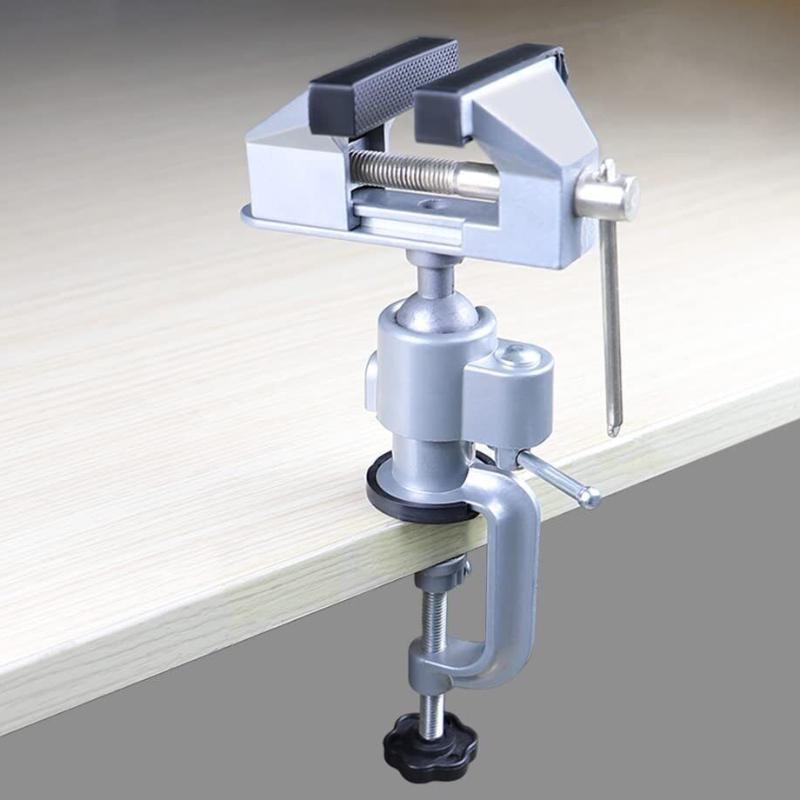 360° Swiveling Head Rotating Table Bench Vise Universal Electric Mill