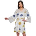thumbnail image 1 of Moomaya Short Robes For Women Lightweight Venice Lace Summer Loungewear, 1 of 6