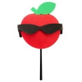thumbnail image 6 of Coolballs Red Apple w/ Sunglasses Car Decor Antenna Topper Auto Accessory, 6 of 8