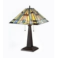 thumbnail image 4 of RADIANCE Goods Tiffany-Style 2 Light Mission Table Lamp 16" Shade, 4 of 6