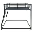 thumbnail image 6 of Triple Tree Adult Metal Full XL-over-Queen Standard Bunk Bed with Ladder Black, 6 of 8