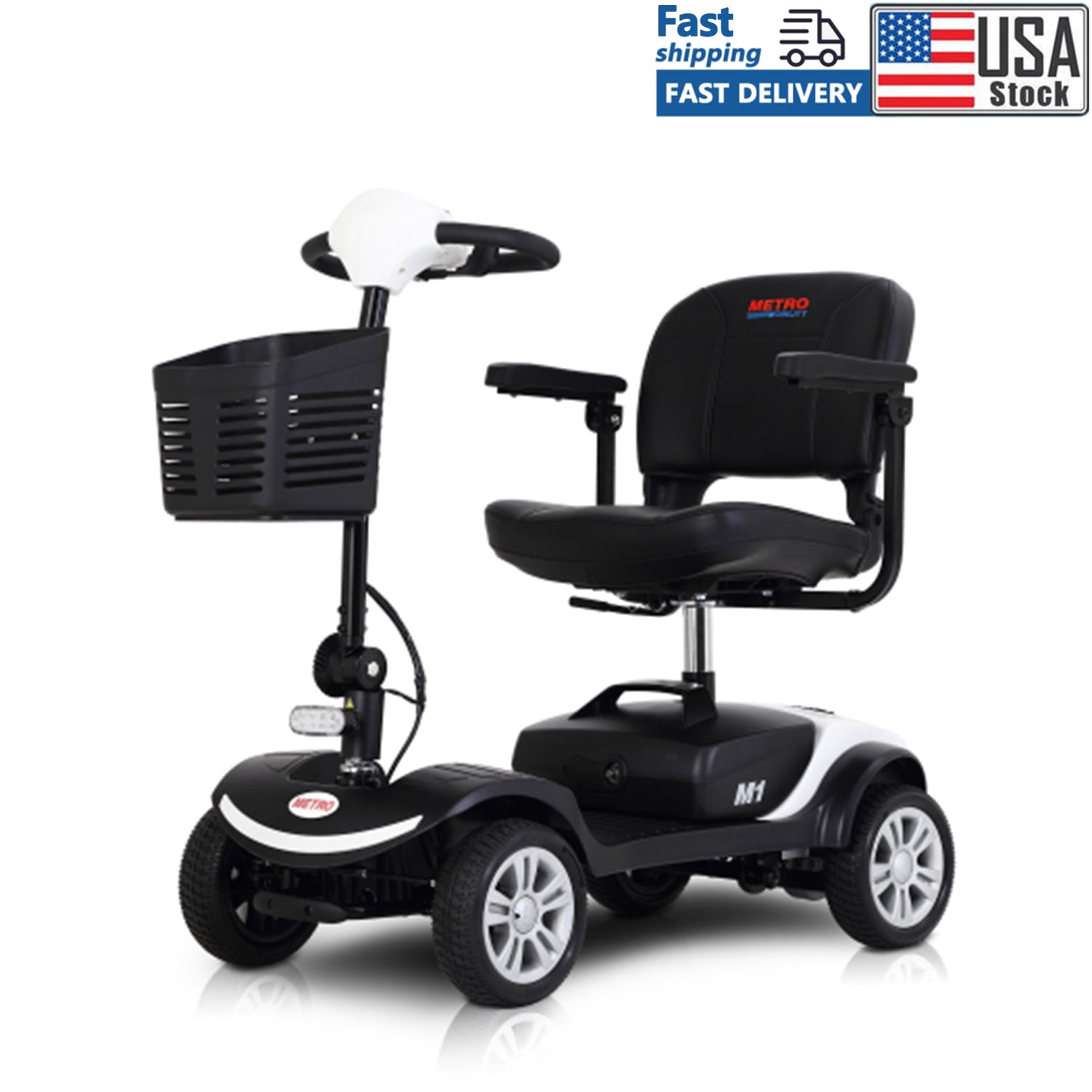 Buy 4 Wheel Mobility Scooter Electric Powered Wheelchair Device Compact