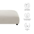 thumbnail image 4 of Modular Ottoman Chair, Gray, Fabric, Living Room Lounge Cafe Lobby Hospitality Restaurant, Modern Contemporary, HB37171, 4 of 7