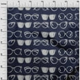 thumbnail image 2 of oneOone Cotton Cambric Indigo Blue Fabric Goggles Fashion Sewing Material Print Fabric By The Yard 42 Inch Wide, 2 of 4