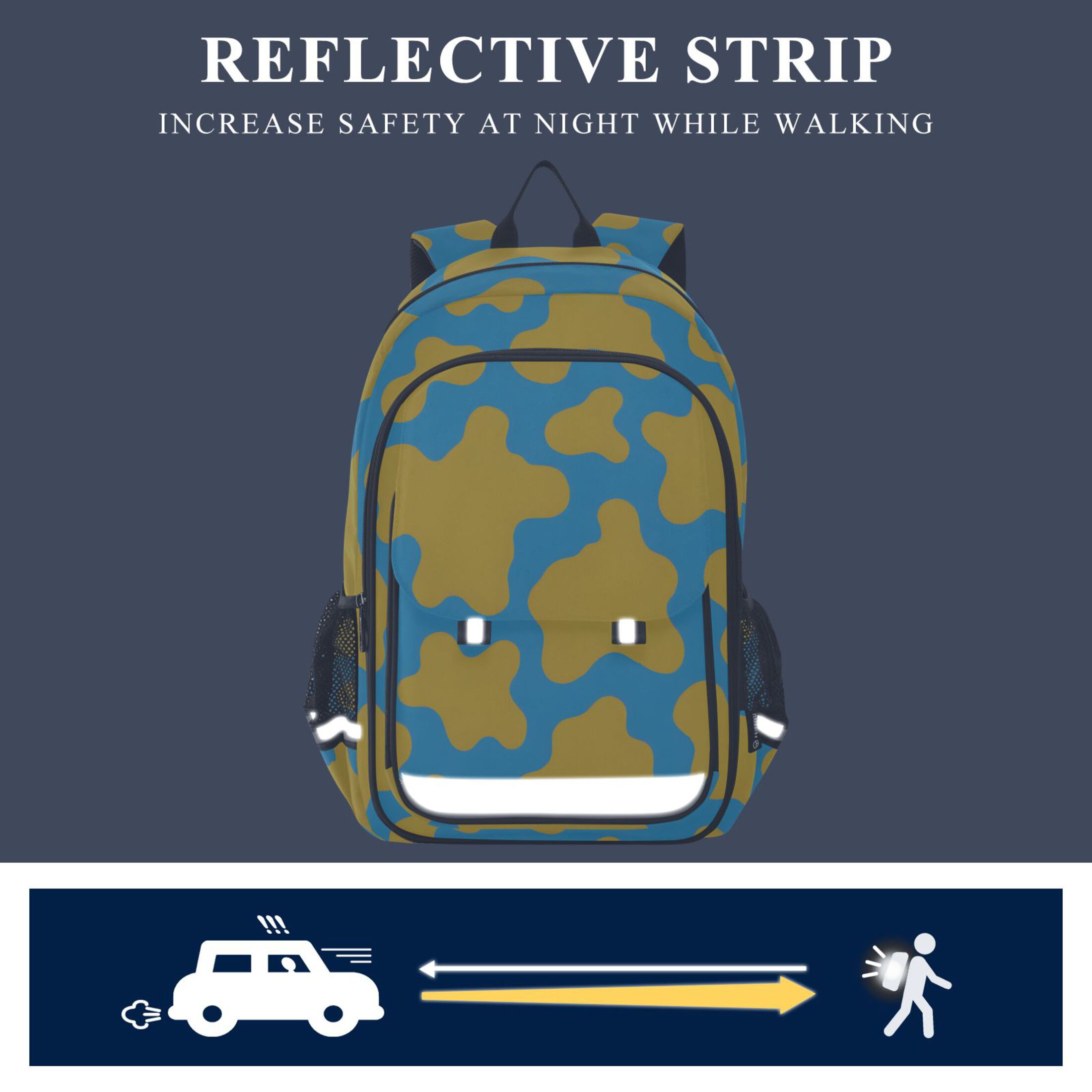 ALAZA Cow Print Laptop Backpack Purse Travel Bag Casual School Bookbag Rucksack for Women Men