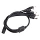 thumbnail image 1 of Cable Divisor De Alimentación CCTV De 5,5 X 2,1 Mm, Conector Hembra A Conector CC Macho 2/3/4/5, Conexiones Fáciles De Enchufar, Para Accesorios De Luz LED Para Cámaras De, 1 of 7