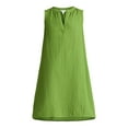thumbnail image 4 of Time and Tru Women's Cotton Double Cloth Shift Dress, Sizes XS-XXXL, 4 of 4