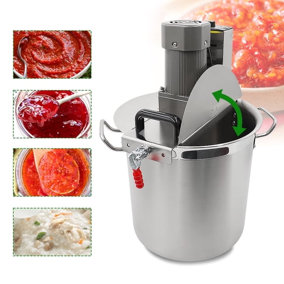 HNZXIB 40L Automatic Food Mixer Electric Sauce Stirrer Frying Machine With Lid Kitchen