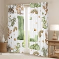 thumbnail image 2 of Castle Fairy Dragon Letter L Black Out Curtains for Kids,Watercolor Animal Rainbow Curtains Pack of 2 (42x63 Each), 2 of 6
