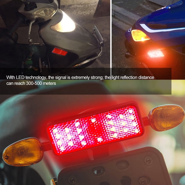 PAR DE LUCES Traseras Lideró A Universales para para la LA LA LA PDUCCIÓN DE FRENOS Traseros y Reflectores para Motocicletas