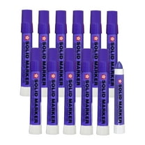 Sakura Solid Paint Markers - Permanent Marker Paint Pens - Window, Wood, & Glass Marker - Purple Paint - 12 Pack