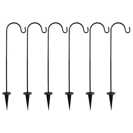 

6 Pcs Metal Hooks Light Hanging Hooks Multi-functional Hooks Ground Inserted Hooks