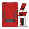 thumbnail image 4 of Mignova for Lenovo Tab M10 Plus 10.3 Inch Case,Hybrid Full-Body Shockproof Armor Defender Rugged Protective Case Cover with Stand for Lenovo Tab M10 Plus(TB-X606F/TB-X606X) 10.3 Inch(Red/Black), 4 of 6