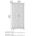 thumbnail image 4 of Bush Furniture Key West Tall Kitchen Pantry Cabinet with Doors and Shelves in Pure White and Shiplap Gray, 4 of 13