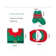 thumbnail image 4 of Injueey Estera de la cubierta del asiento del inodoro de Navidad para la decoración navideña de bricolaje del baño Kits de decoración para fiestas Numero 3 Injueey HA043398-03, 4 of 5