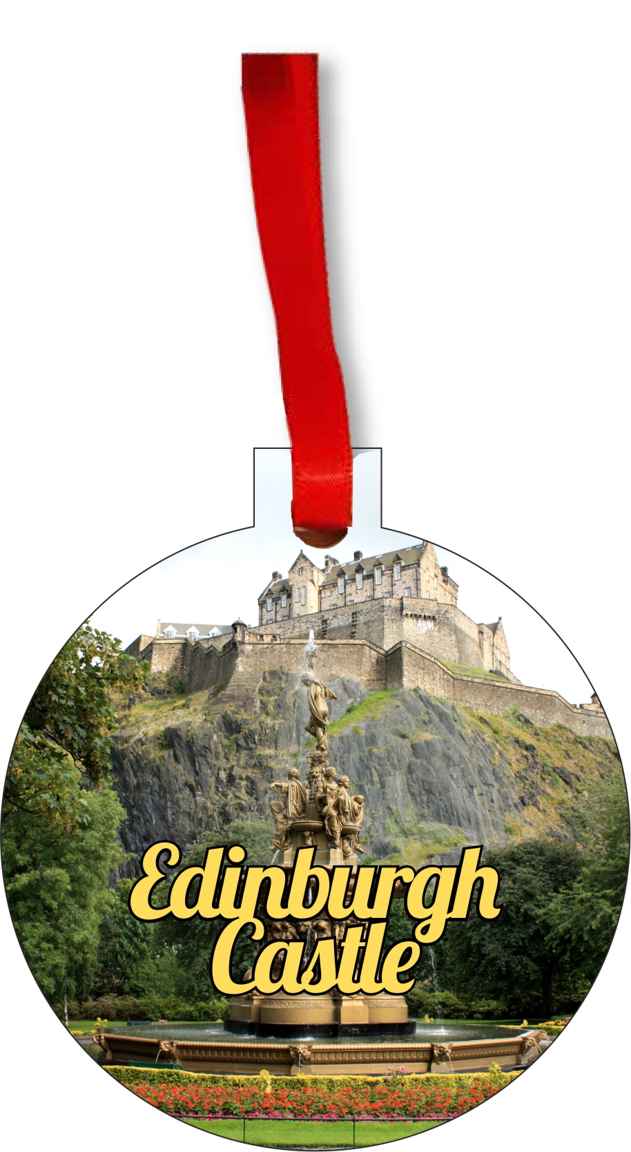 Edinburgh Castle Scotland Tree Ornaments Scottish United Kingdom UK