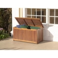 thumbnail image 4 of Evergreen Eucalyptus Wood Storage Box, Lancaster Outdoor Furniture Collection - Natural, 4 of 4