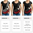 thumbnail image 6 of SUCS Pet Dog Sling Carrier Large Pocket Adjust Strap Design Breathable Mesh Travel Safe Sling Bag Carrier for Dogs Cats, 6 of 7
