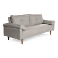 thumbnail image 3 of Sofá Cama de Lino Gris Claro Modelo Mandela Makora, 3 of 8