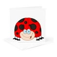 thumbnail image 5 of 3drose, Ladybug with Smiles, 6 Greeting Cards with Envelopes, 5 of 7