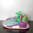 thumbnail image 1 of Adi-das HUMAN RACE NMD PHARRELL 'HOLI FESTIVAL CORAL/FGREEN/LPURPLE AC7034 Sz 6.5, 1 of 6