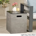 thumbnail image 3 of Noble House Aido Tank Holder Side Table in Light Gray and Black, 3 of 12