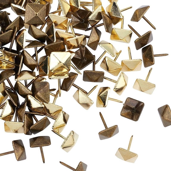 Small Vintage Decorative Furniture Sofa Rivet Nails100Pcs Square Retro Style Upholstery Tacks Furniture Nails Pins Upholstery Nail Decorative