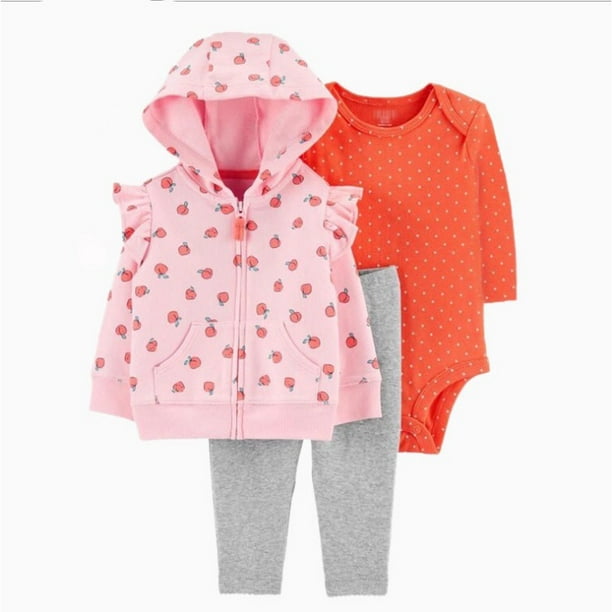 vestido festa junina conjunto infantil kit 3 piezas nina Trio Invierno Blusa y Pantalon Original Nina 6m 24m ropa infantil ropa bebe abrigo infantil Deng Xun unisex Walmart en linea